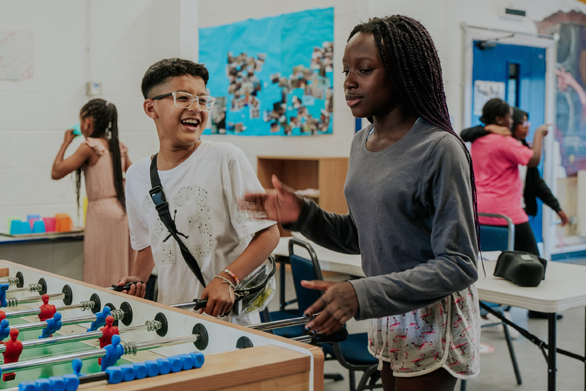 a group of youths in a club