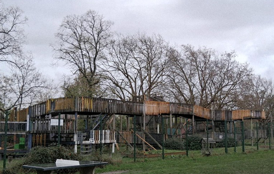 image of the Ladywell Fields adventure playgrounds
